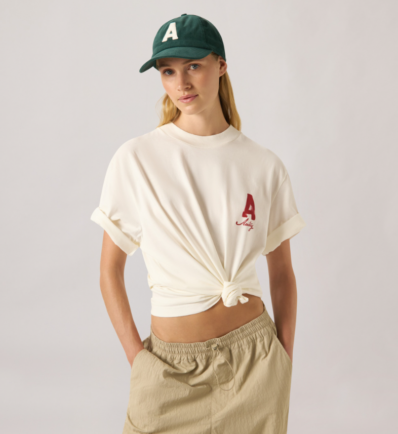 CAMISETA HERITAGE CON EFECTO USADO UNISEX BLANCO